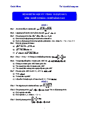 Bộ 60 đề thi học kỳ 1 Toán học 10